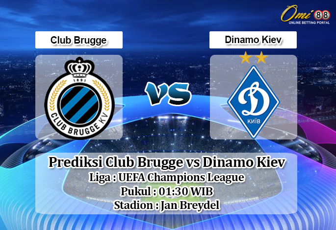 Prediksi Skor Club Brugge vs Dinamo Kiev 7 Agustus 2019