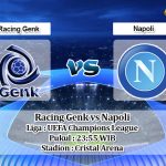 Prediksi Racing Genk vs Napoli 2 Oktober 2019