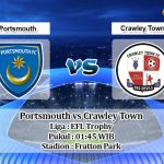 Prediksi Skor Portsmouth vs Crawley Town 4 September 2019