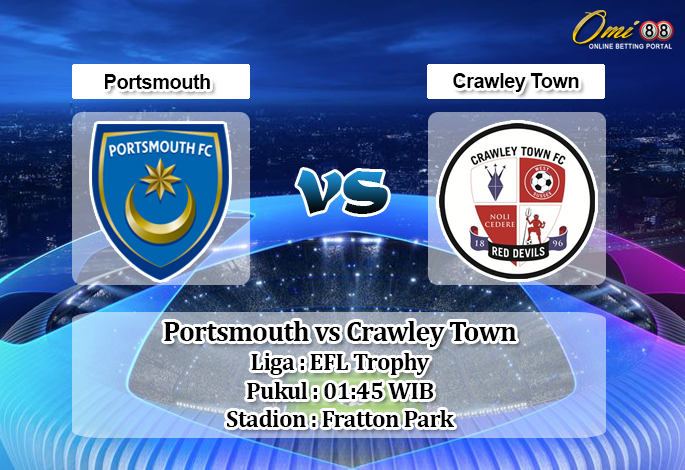 Prediksi Skor Portsmouth vs Crawley Town 4 September 2019