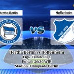 Prediksi Hertha Berlin vs Hoffenheim 26 Oktober 2019