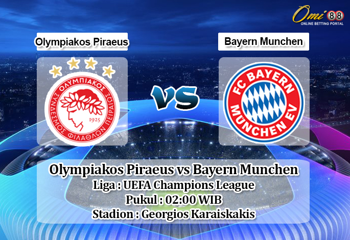 Prediksi Olympiakos Piraeus vs Bayern Munchen 23 Oktober 2019