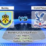 Prediksi Burnley vs Crystal Palace 30 November 2019