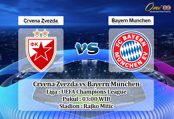 Prediksi Crvena Zvezda vs Bayern Munchen 27 November 2019