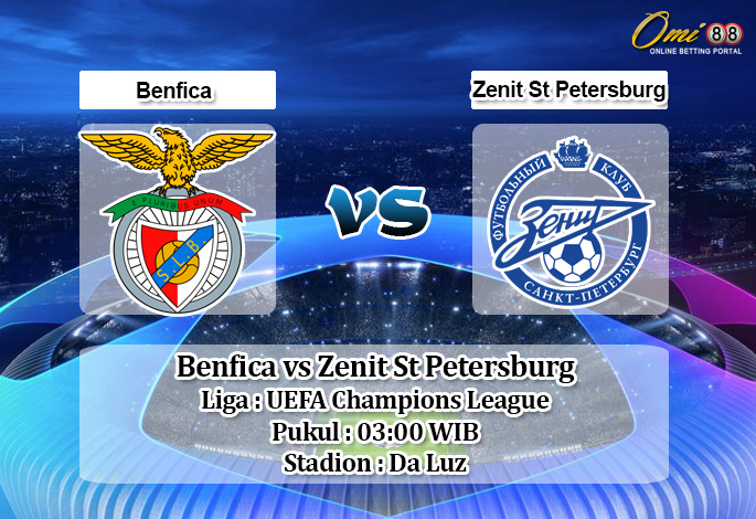 Prediksi Benfica vs Zenit St Petersburg 11 Desember 2019