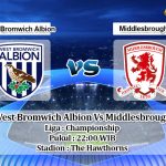 Prediksi West Bromwich Albion Vs Middlesbrough 29 Desember 2019