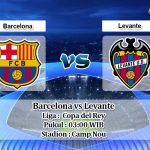 Prediksi Barcelona vs Levante 3 Februari 2020