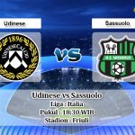 Prediksi Udinese vs Sassuolo 12 Januari 2020