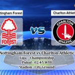 Prediksi Nottingham Forest vs Charlton Athletic 12 Februari 2020