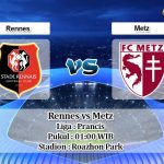 Prediksi Rennes vs Metz 19 April 2020
