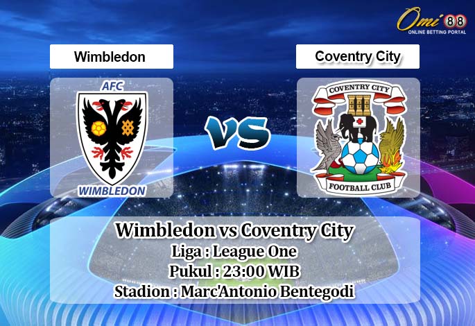 Prediksi Wimbledon vs Coventry City 3 Mei 2020 