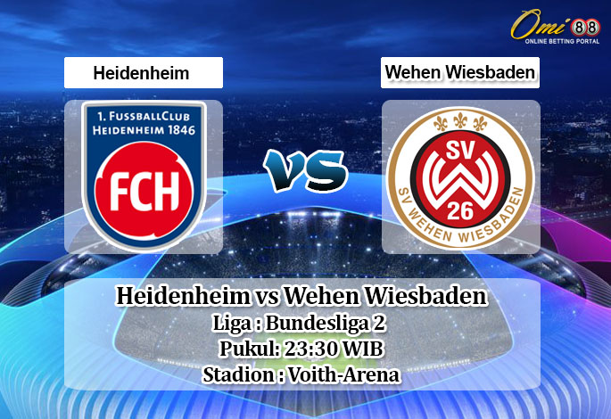 Prediksi Heidenheim vs Wehen Wiesbaden 22 Mei 2020 