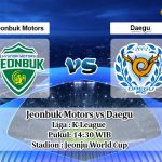 Prediksi Jeonbuk Motors vs Daegu 24 Mei 2020