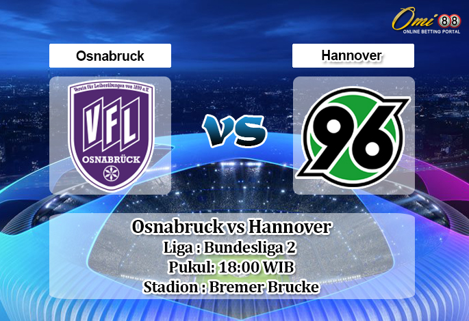 Prediksi Osnabruck vs Hannover 23 Mei 2020 