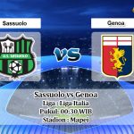 Prediksi Sassuolo vs Genoa 27 Juli 2020