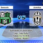 Prediksi Sassuolo vs Juventus 16 Juli 2020