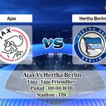 Prediksi Skor Ajax Vs Hertha Berlin 26 Agustus 2020