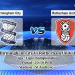 Prediksi Skor Birmingham City Vs Rotherham United 26 September 2020