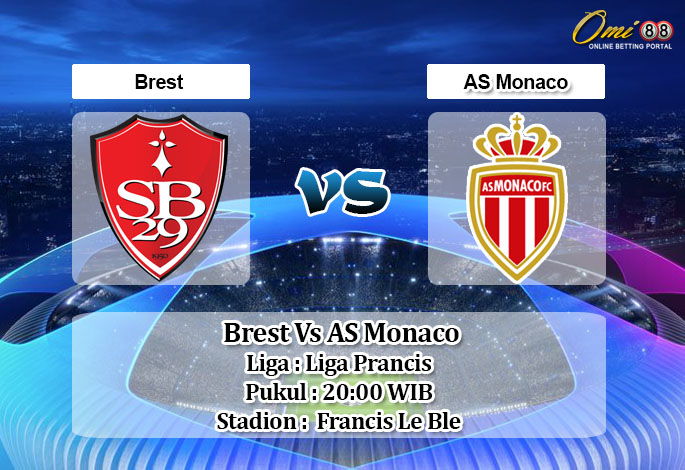 Prediksi Skor Brest Vs AS Monaco 4 Oktober 2020