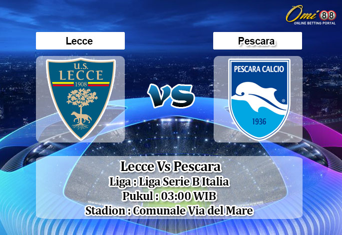 Prediksi Skor Lecce Vs Pescara 3 November 2020