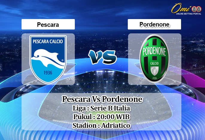 Prediksi Skor Pescara Vs Pordenone 28 November 2020