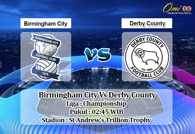 Prediksi Skor Birmingham City Vs Derby County 30 Desember 2020