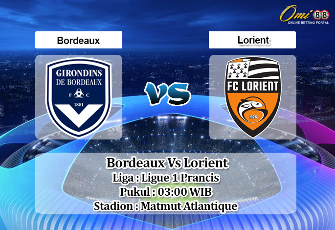 Prediksi Skor Bordeaux Vs Lorient 10 Januari 2021