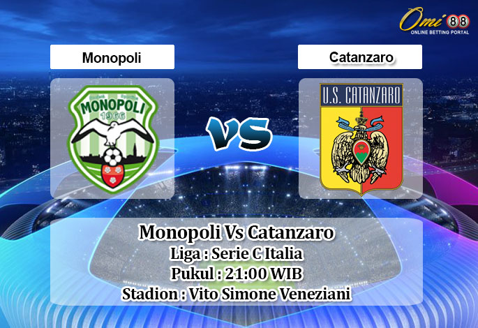 Prediksi Skor Monopoli Vs Catanzaro 17 Januari 2021