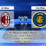 Prediksi Skor AC Milan Vs Inter Milan 21 Februari 2021