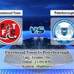 Prediksi Skor Fleetwood Town Vs Peterborough 2 April 2021
