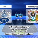 Prediksi Skor QPR Vs Coventry City 2 April 2021