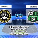 Prediksi Skor Udinese Vs Sassuolo 7 Maret 2021