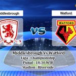 Prediksi Skor Middlesbrough Vs Watford 5 April 2021