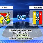 Prediksi Skor Bolivia Vs Venezuela 4 Juni 2021