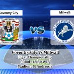 Prediksi Skor Coventry City Vs Millwall 8 Mei 2021