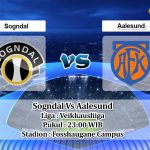 Prediksi Skor Sogndal Vs Aalesund 18 Juni 2021