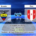 Prediksi Skor Ecuador Vs Peru 9 Juni 2021