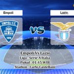 Prediksi Skor Empoli Vs Lazio 22 Agustus 2021