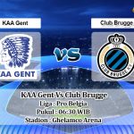 Prediksi Skor KAA Gent Vs Club Brugge 29 Agustus 2021