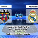 Prediksi Skor Levante Vs Real Madrid 23 Agustus 2021