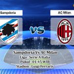 Prediksi Skor Sampdoria Vs AC Milan 24 Agustus 2021