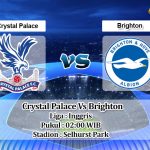 Prediksi Skor Crystal Palace Vs Brighton 28 September 2021