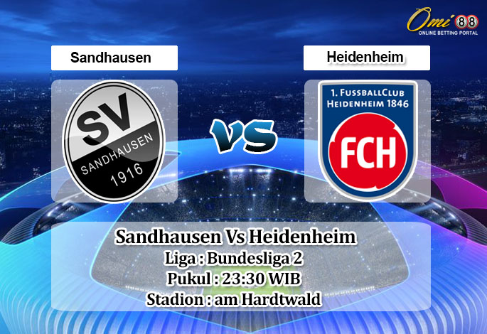 Prediksi Skor Sandhausen Vs Heidenheim 18 September 2021