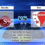 Prediksi Skor Servette Vs Sion 24 Oktober 2021