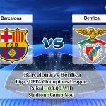 Prediksi Skor Barcelona Vs Benfica 24 November 2021