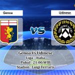 Prediksi Skor Genoa Vs Udinese 22 Januari 2022