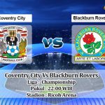 Prediksi Skor Coventry City Vs Blackburn Rovers 2 April 2022