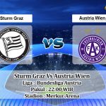 Prediksi Skor Sturm Graz Vs Austria Wien 10 April 2022