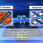 Prediksi Skor FC Volendam Vs Heerenveen 24 Oktober 2022