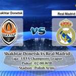 Prediksi Skor Shakhtar Donetsk Vs Real Madrid 12 Oktober 2022